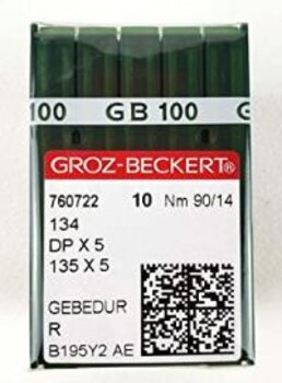KIT 134 (DPX5) AGULHA RETA CABO GROSSO (10 UND) GROZ-BECKERT GEBEDUR 80