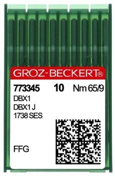 KIT DBX1 (1738) AGULHA RETA CABO FINO (10 UND) GROZ-BECKERT NORMAL 120