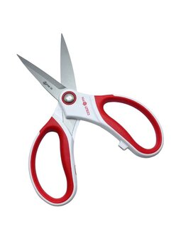 PIN-D8(8  ) - TESOURA EM ACO INOX COM CABO PLASTICO - ERGONIMICA