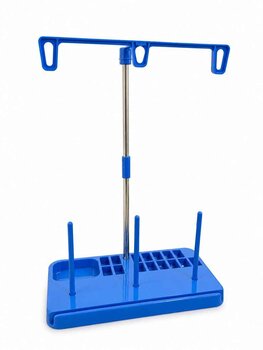 TSS-208 -PORTA CONE DOMESTICO COM PORTA BOBINA - AZUL