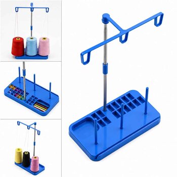 TSS-208 -PORTA CONE DOMESTICO COM PORTA BOBINA - AZUL