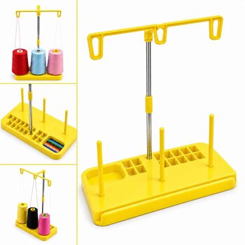 TSS-208 -PORTA CONE DOMESTICO COM PORTA BOBINA - AMARELO