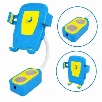 YUKK-0005 -SUPORTE PARA CELULAR COM IMA - AZUL/AMARELO