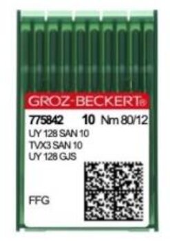 KIT UY128 AGULHA COBERTURA (10 UND) GROZ-BECKERT SAN10 80